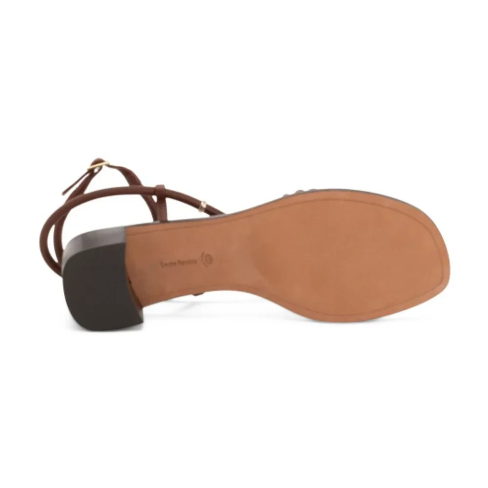 EMME PARSONS Made In Italy Leather Romy Bijoux Heeled Sandals - Picture 4 of 4